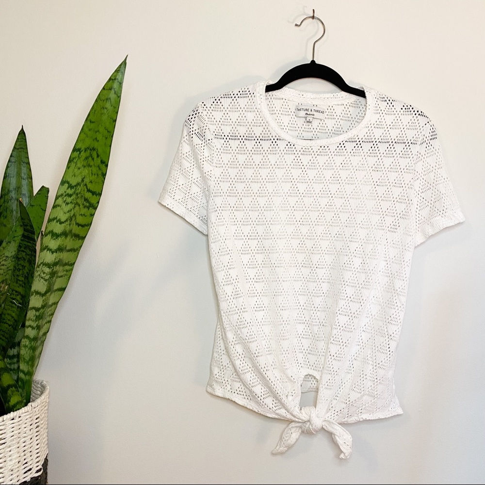 Madewell Texture & Thread Women’s White Top